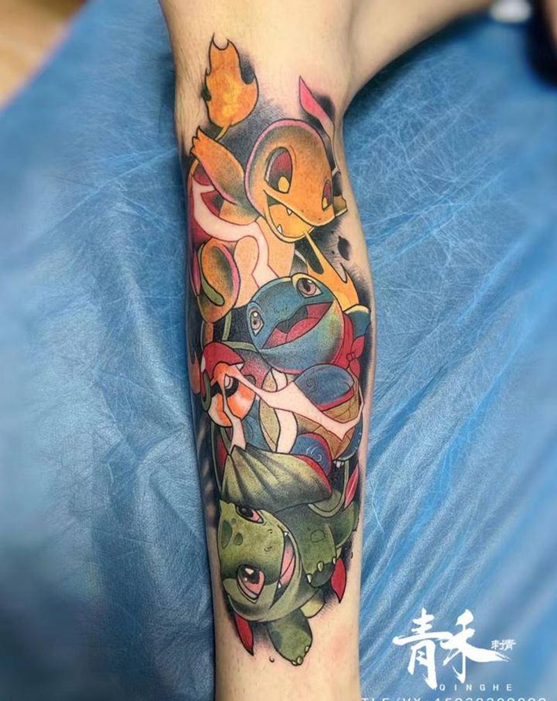 神奇宝贝纹身图片_New School纹身图案