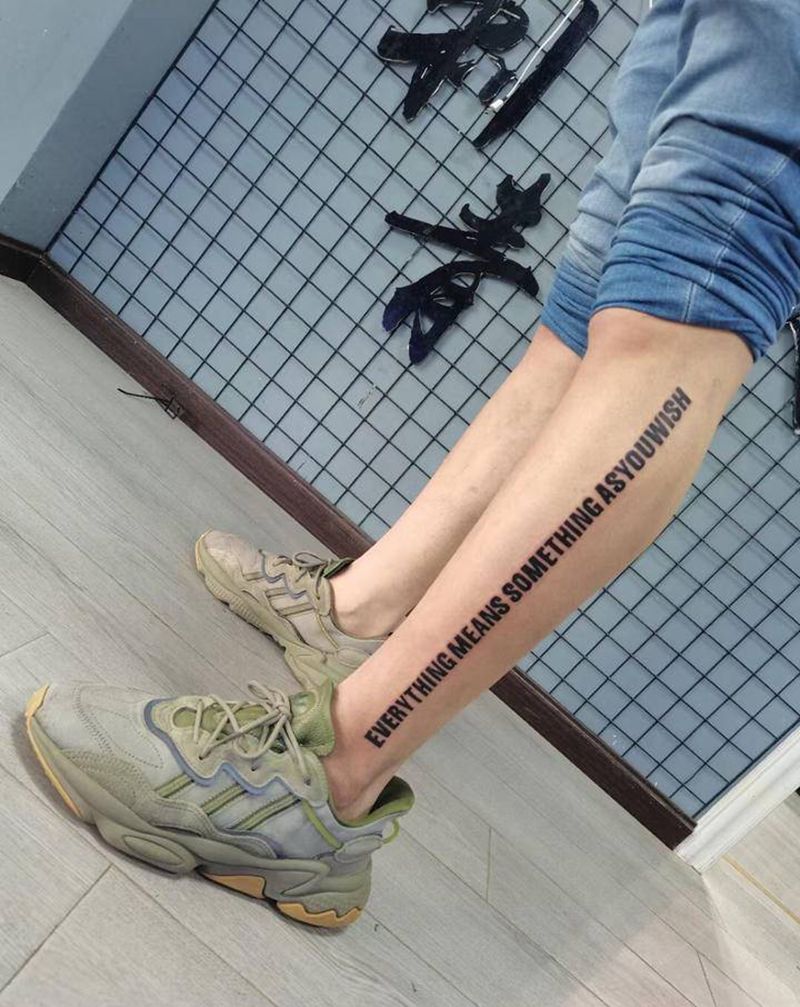 小清新纹身图片_手臂腿部纹身图案