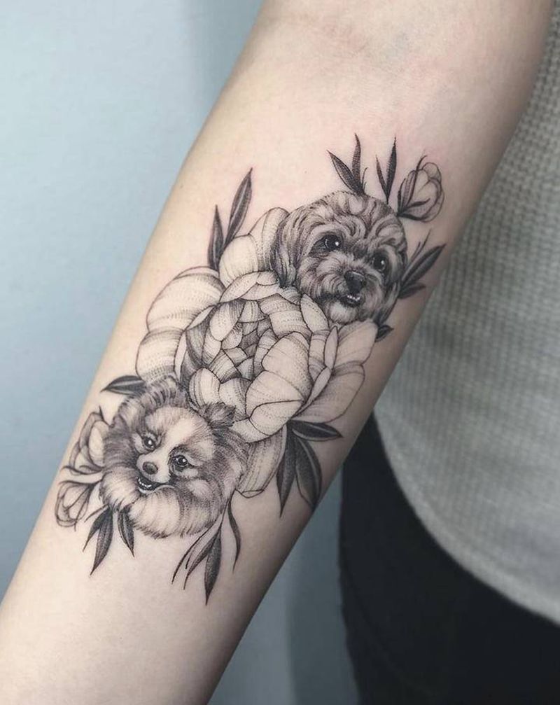 爱宠纹身图片_手臂纹身图案