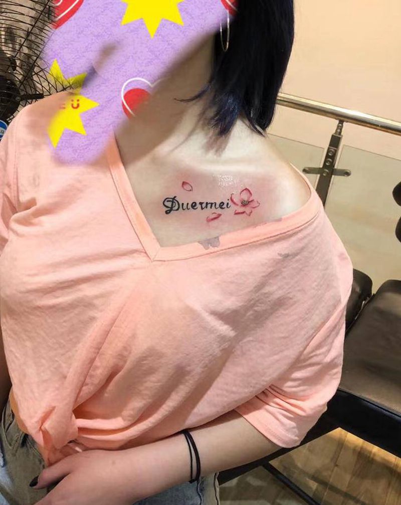 一些小图纹身图片_脚部胸部Old School点刺纹身图案