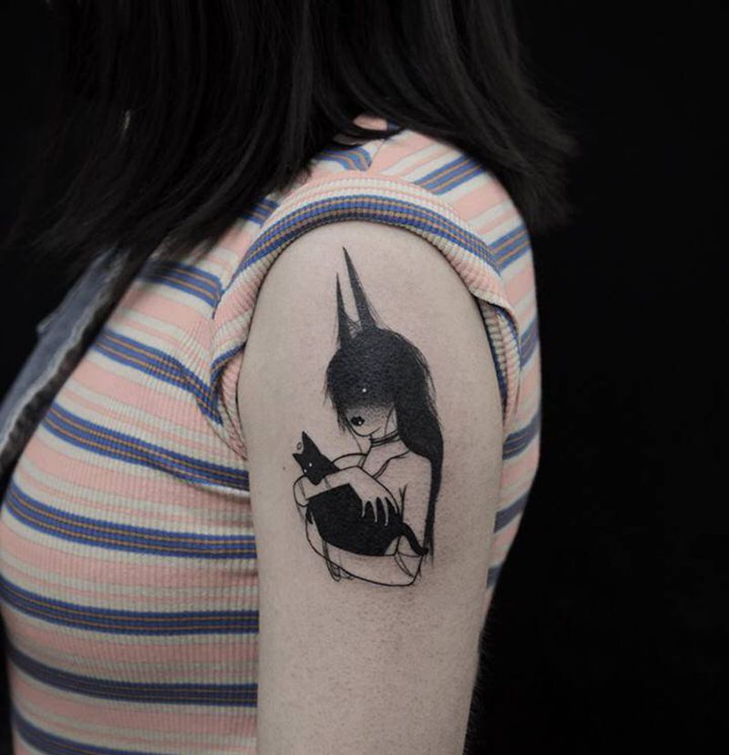 暗黑纹身图片_手部手臂纹身图案