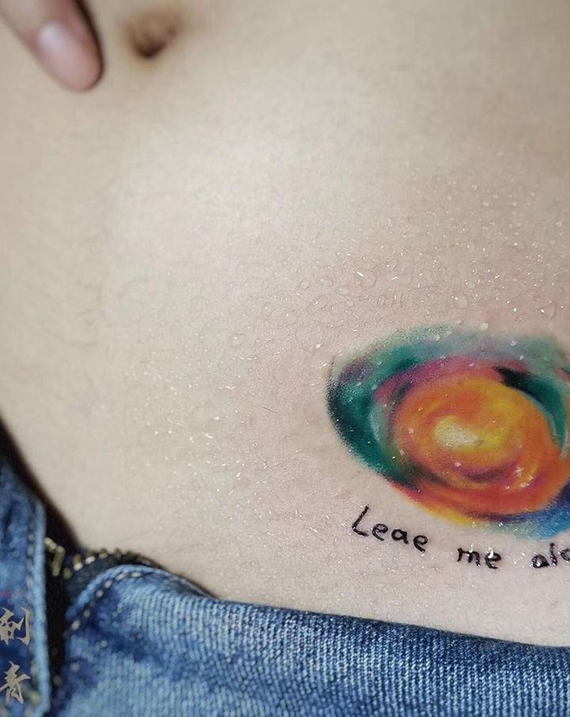 B超原创纹身图片_腹部纹身图案