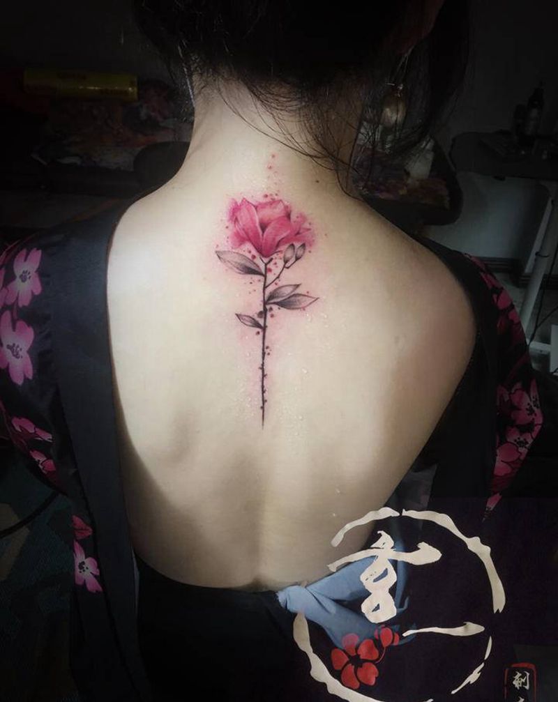 遮盖纹身图片_背部纹身图案