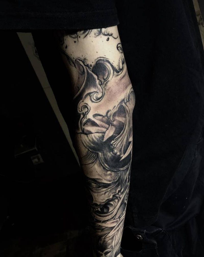 花臂纹身图片_花臂纹身图案