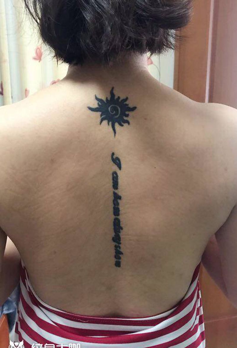 遮盖纹身图片_背部纹身图案