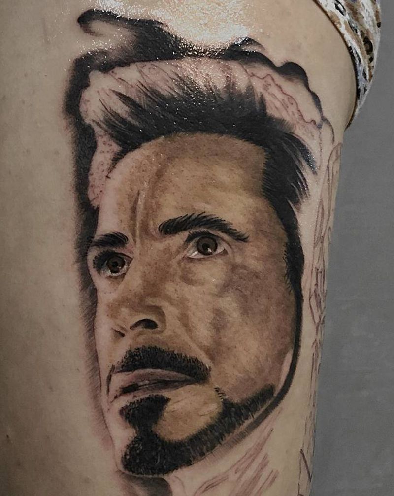 未完成纹身图片_腿部纹身图案