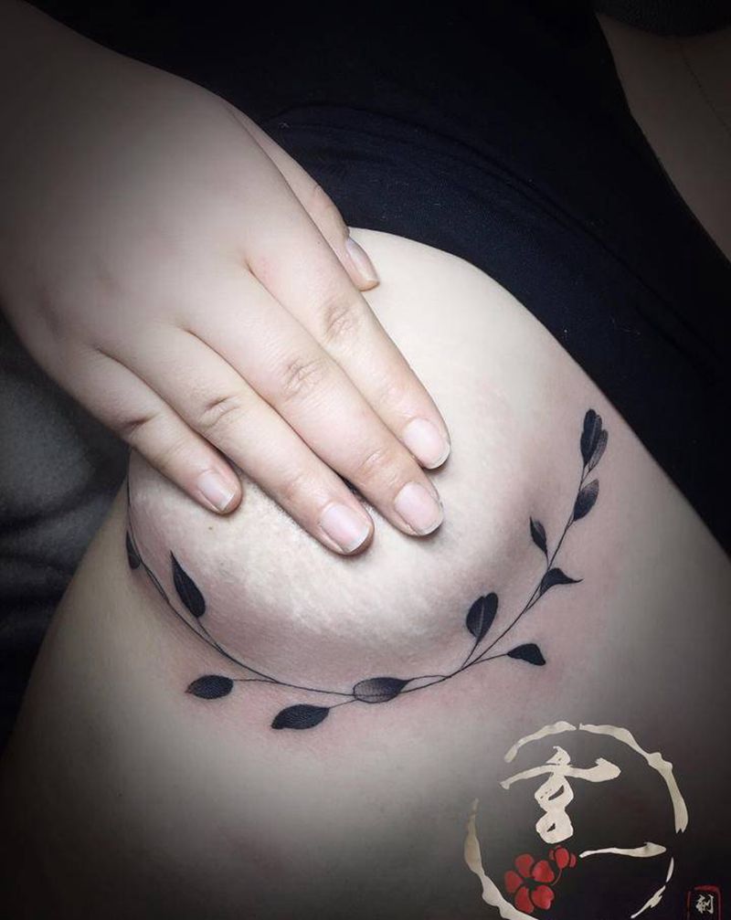 胸部半原创纹身纹身图片_胸部纹身图案