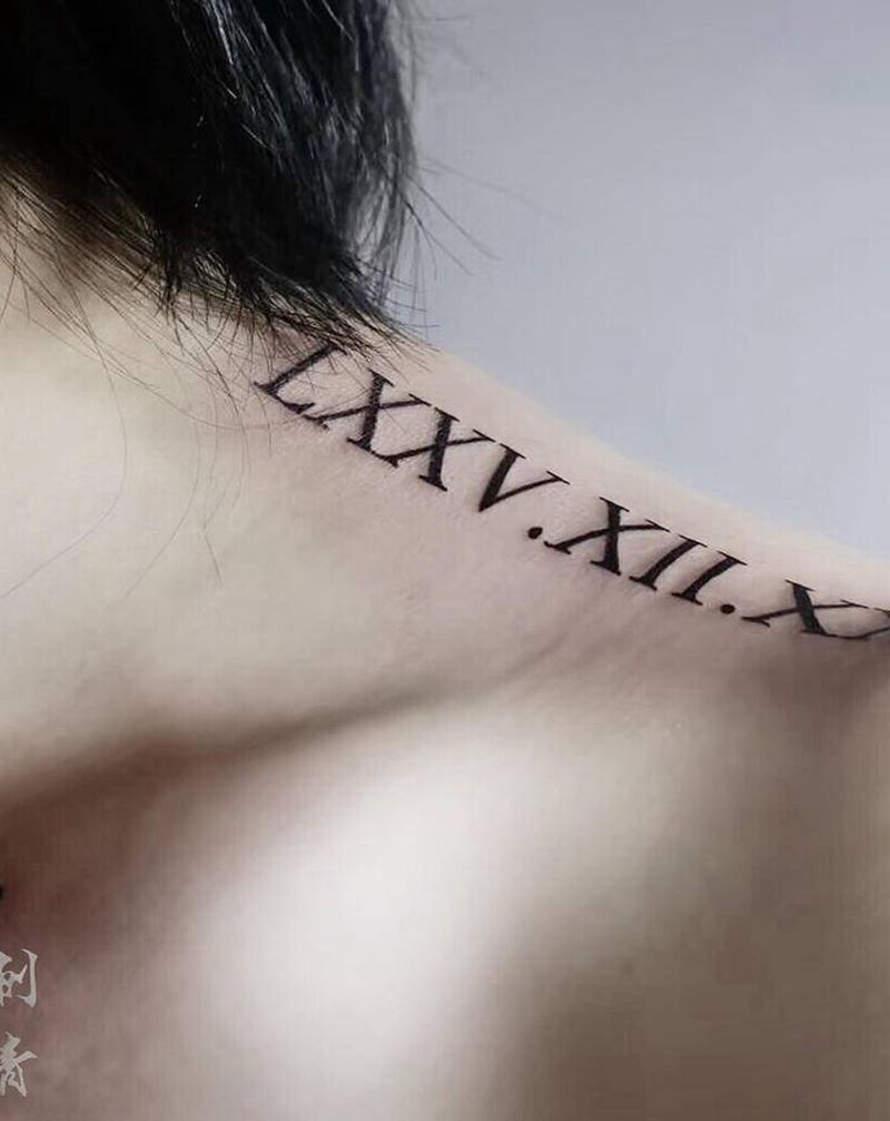 特别的位置纹身图片_肩部纹身图案