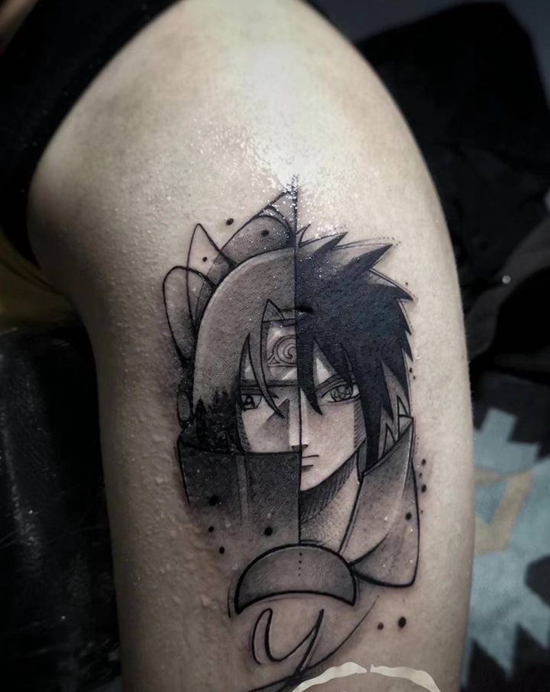 火影谜纹身图片_手臂纹身图案