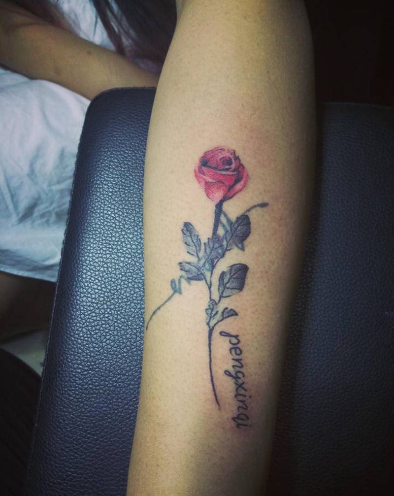 玫瑰（遮盖）纹身图片_手部纹身图案