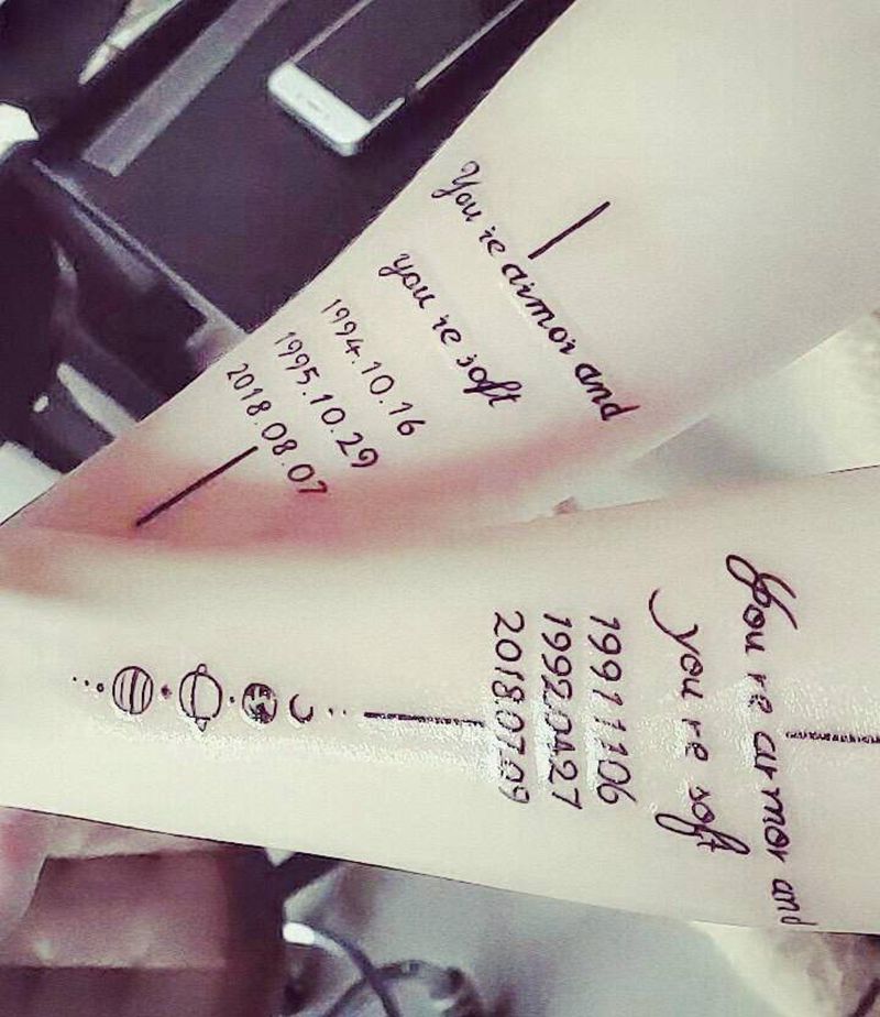 情侣纹身图片_手部纹身图案