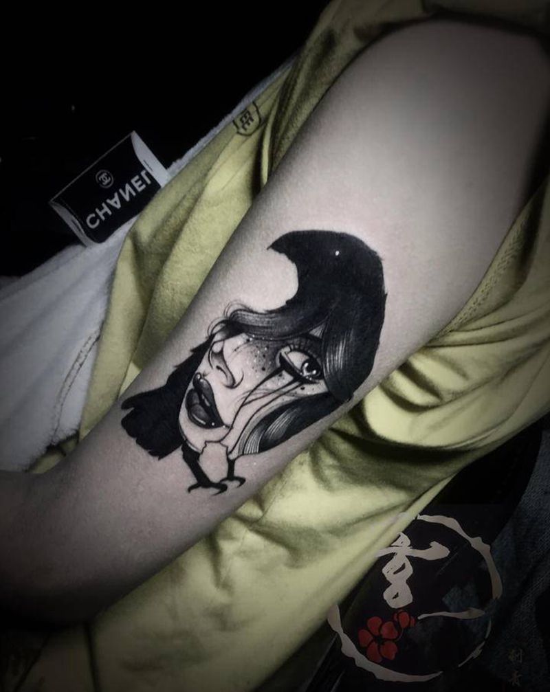 暗黑系纹身图片_手臂纹身图案