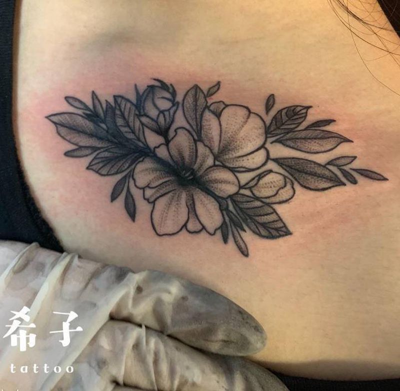 遮盖纹身纹身图片_肩部纹身图案