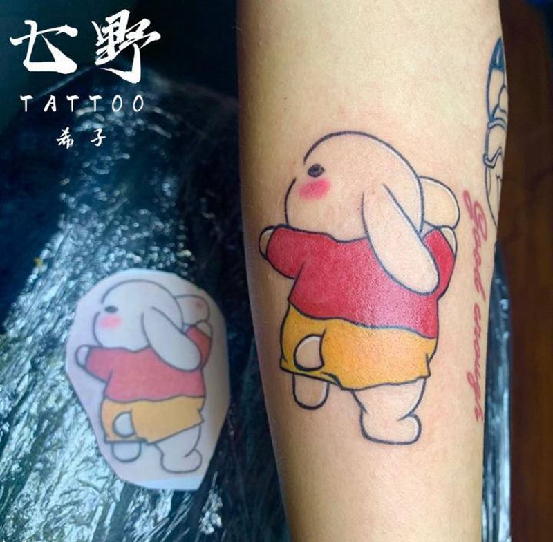 卡通拼接纹身图片_手臂纹身图案