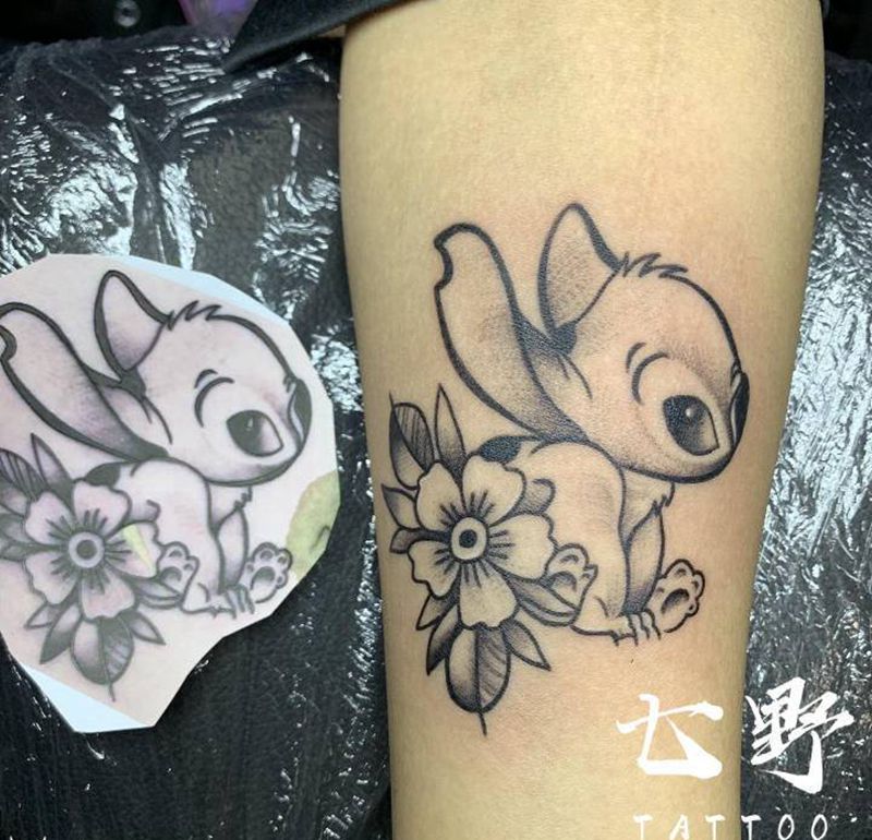 史迪仔纹身图片_手臂纹身图案