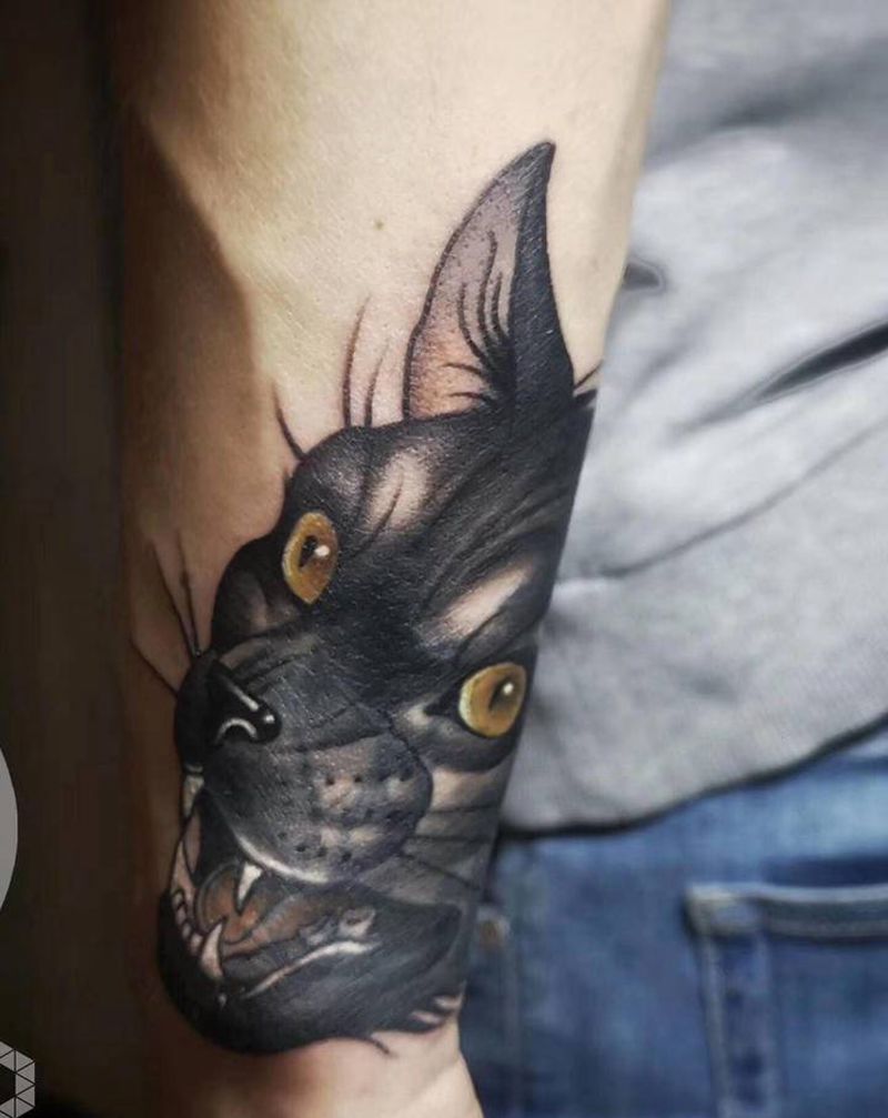 旧纹身遮盖纹身图片_手臂纹身图案