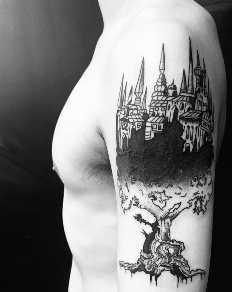 近期的遮盖特别多纹身图片_手臂几何纹身图案