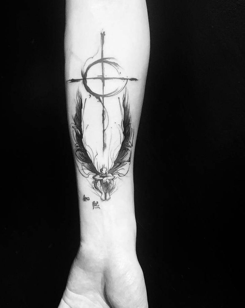 一个好男人纹身图片_手臂纹身图案