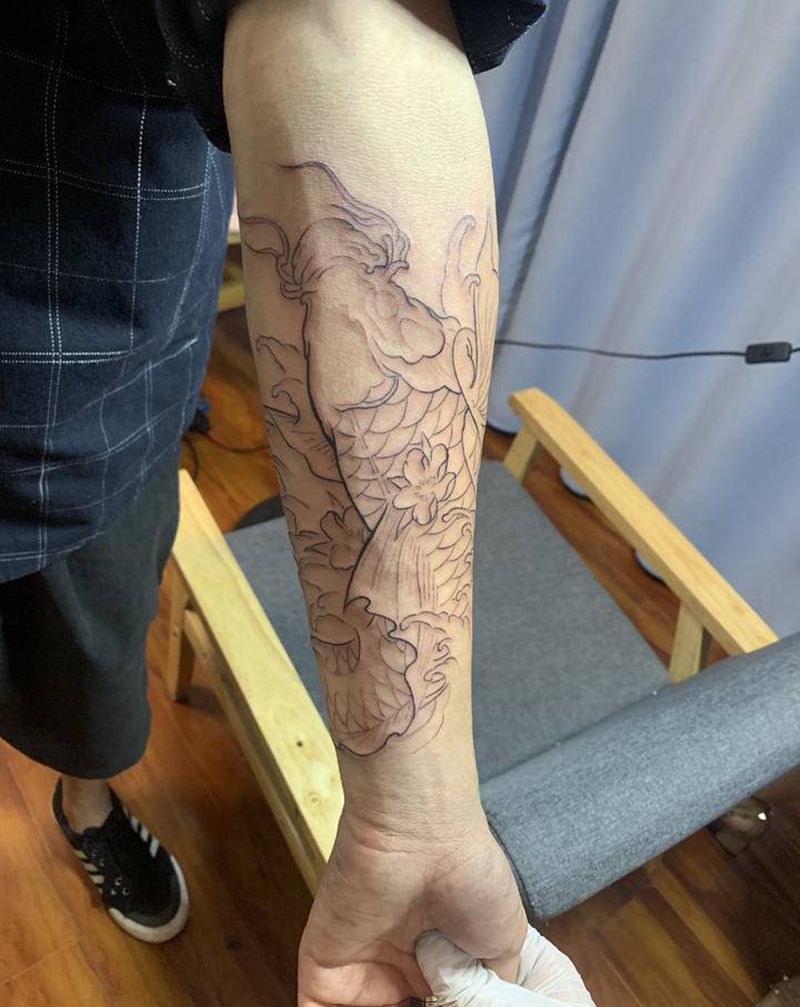 新传统鲤鱼樱花