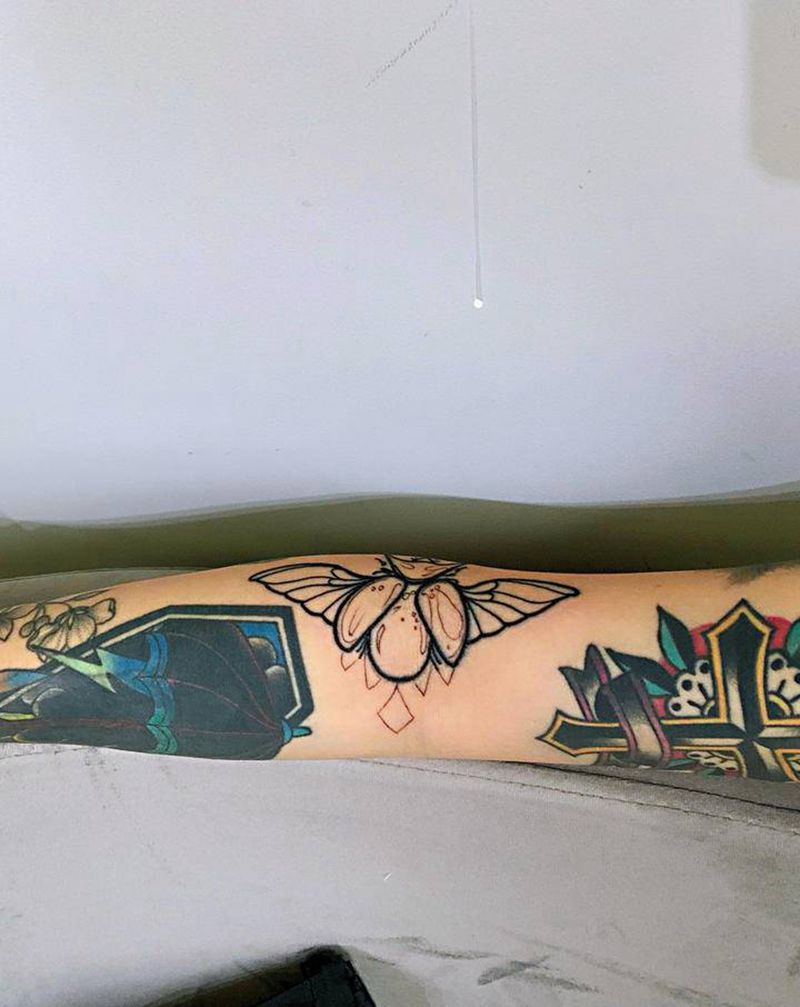 Old school 花臂纹身图片_手臂Old School纹身图案