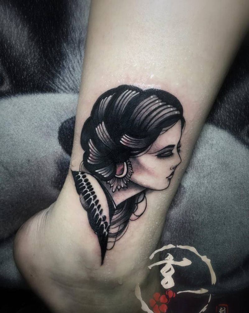 遮盖  +小图纹身图片_腿部肩部纹身图案