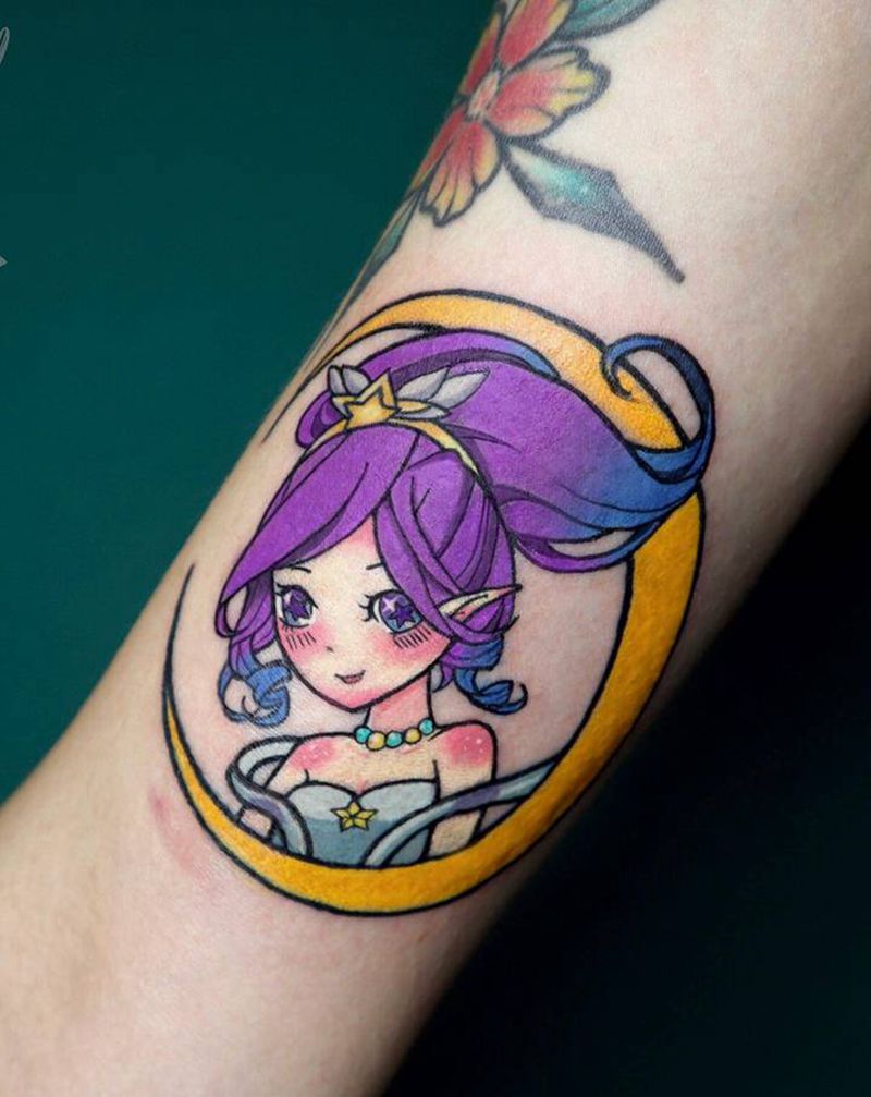 风女儿纹身图片_手臂New School纹身图案