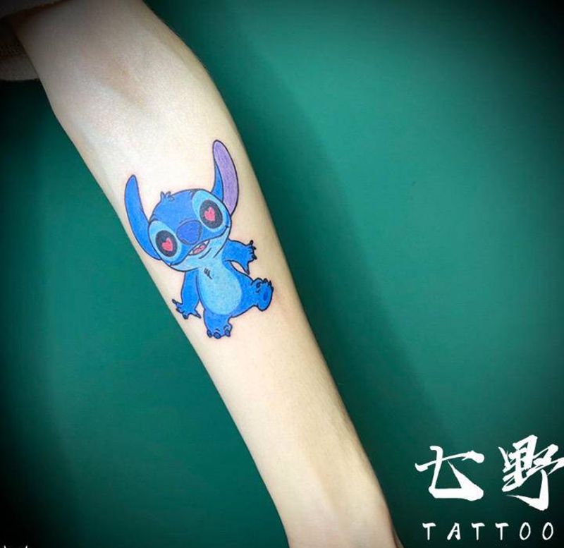 史迪仔纹身图片_手臂纹身图案