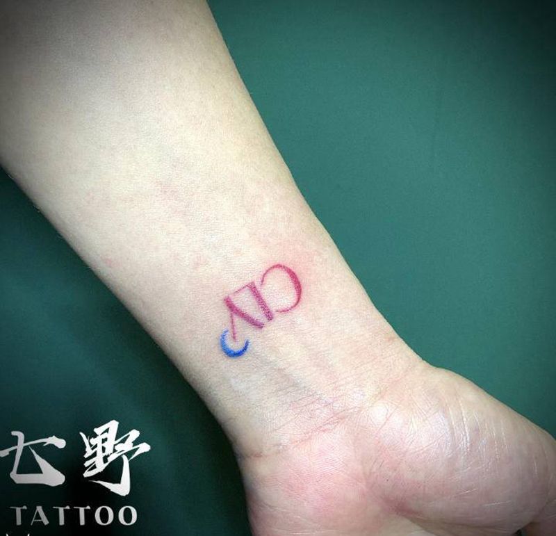 设计情侣纹身一对❤️纹身图片_手臂纹身图案