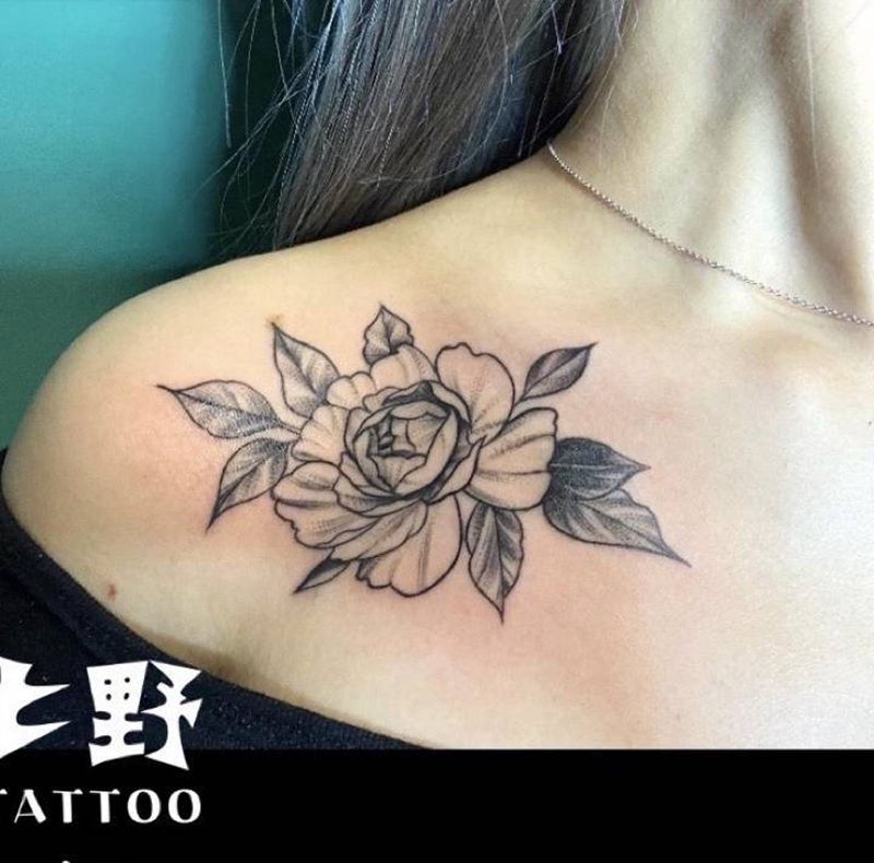 遮盖纹身图片_肩部纹身图案