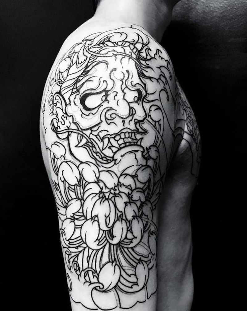 进度纹身图片_手臂老传统新传统纹身图案