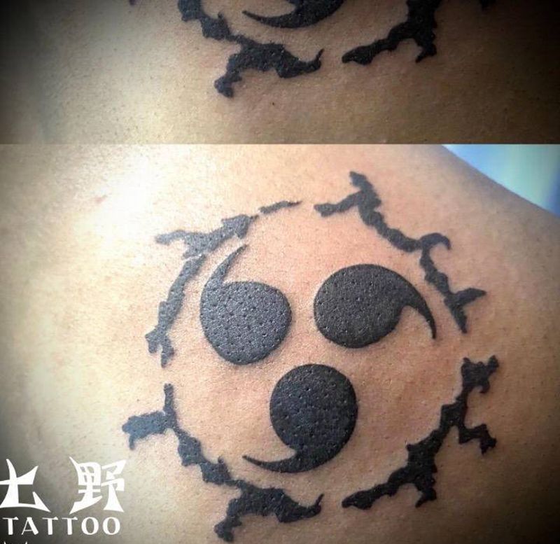 火影系列纹身图片_背部纹身图案