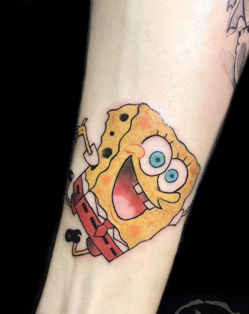 卡通+乱七八糟纹身图片_手部手臂纹身图案