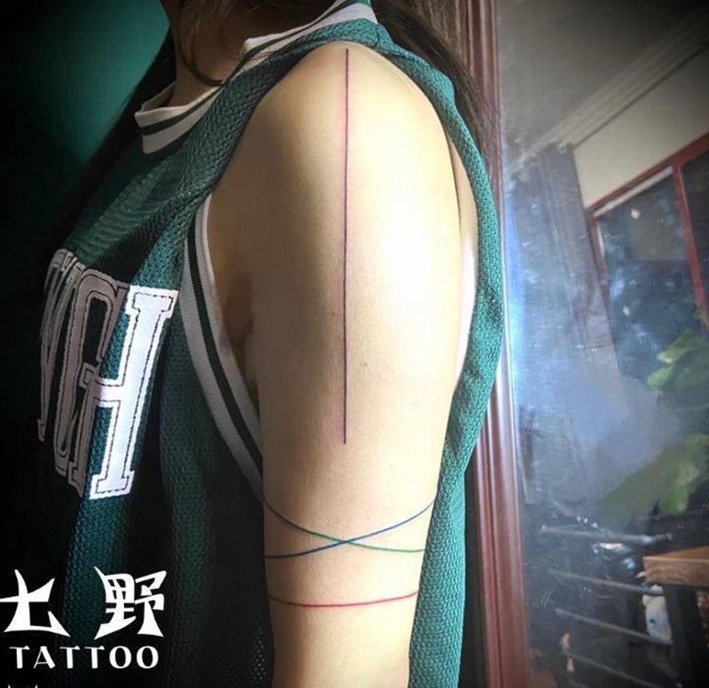 极简主义纹身图片_手臂纹身图案