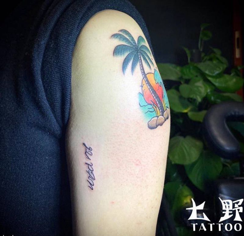 两个图纹身图片_手臂纹身图案