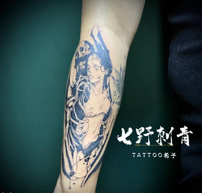 暗黑纹身图片_手臂纹身图案