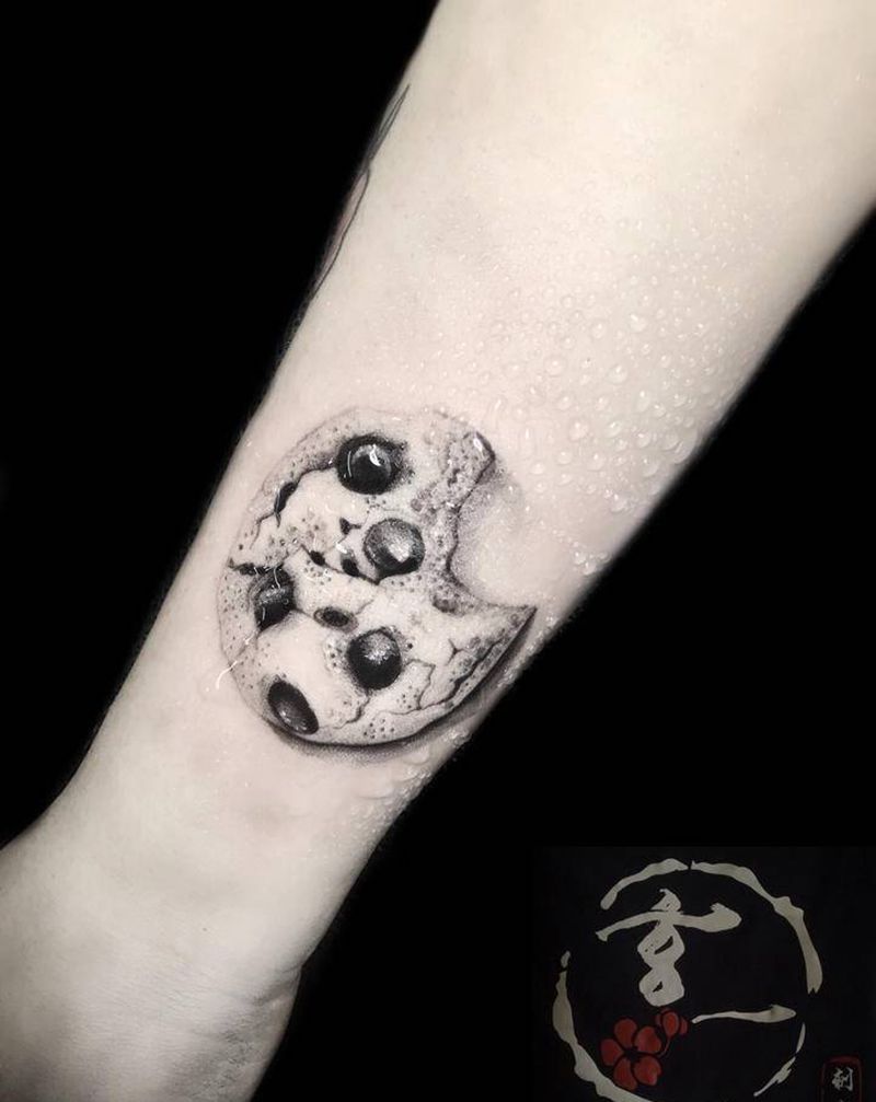 好吃的饼干小东西3纹身图片_手臂纹身图案