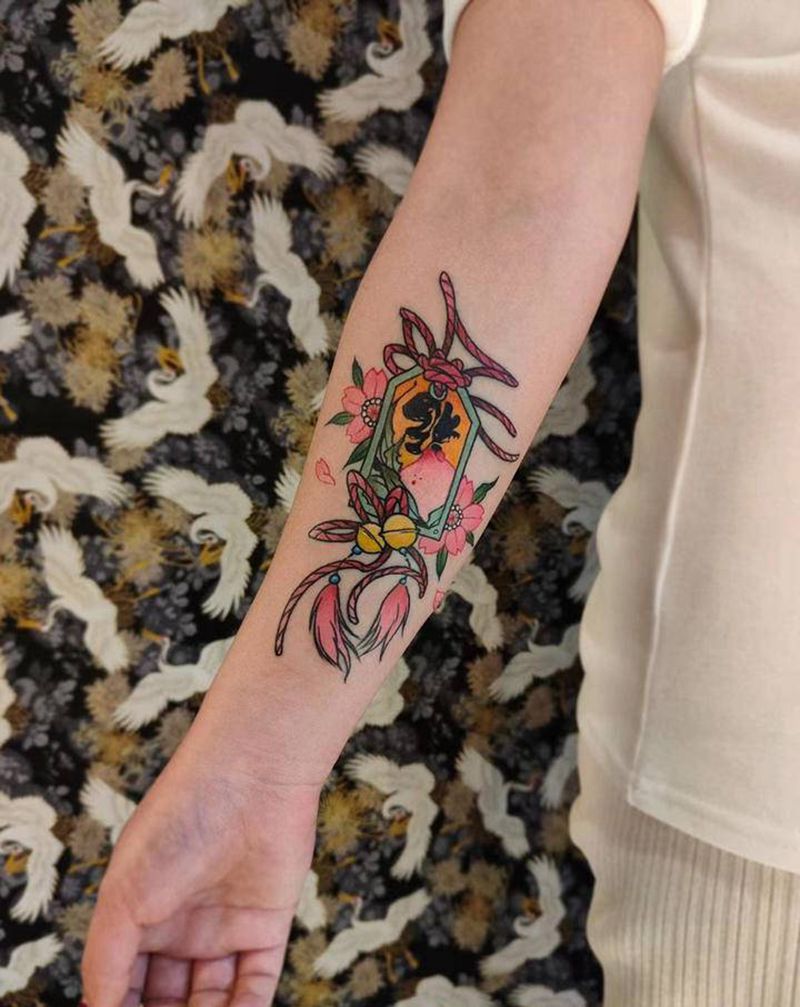 小臂刺青纹身图片_手臂彩色纹身图案