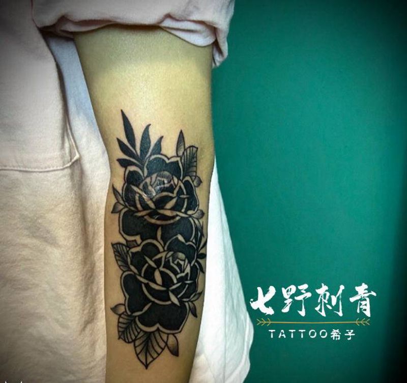 遮盖疤痕纹身图片_手臂纹身图案