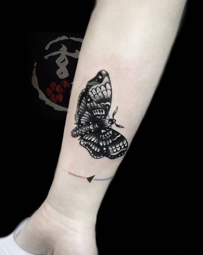 2个遮盖纹身图片_手臂纹身图案