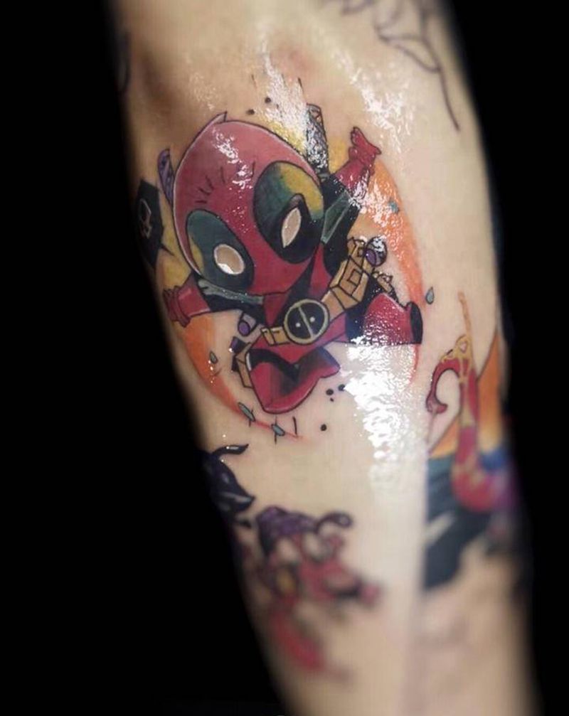 new school花臂纹身图片_手臂纹身图案