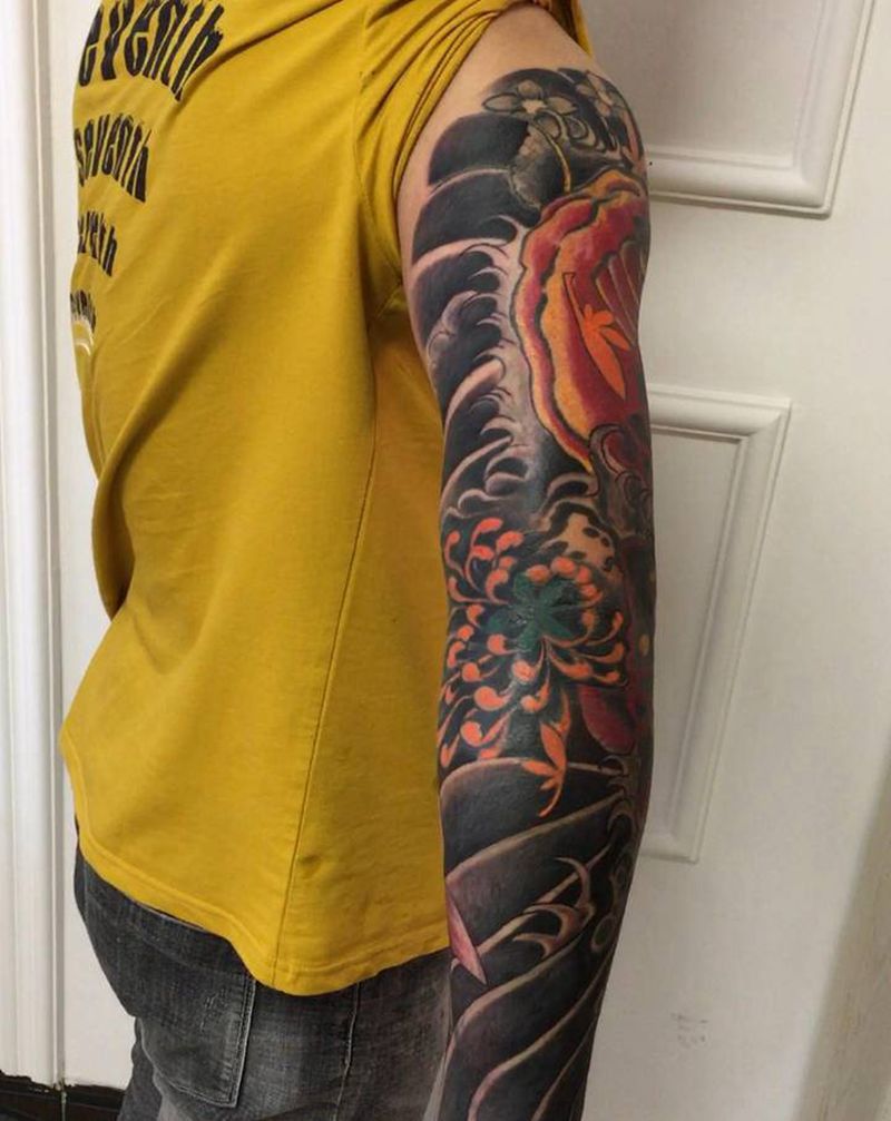 暴力修改纹身图片_新传统纹身图案