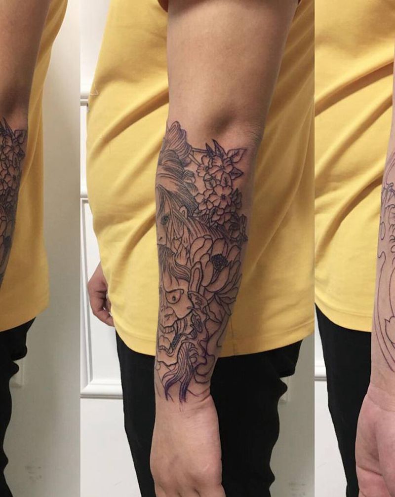 艺姬未完待续……纹身图片_新传统纹身图案