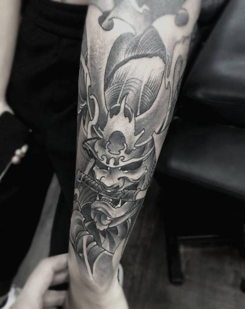 武士纹身图片_手臂纹身图案