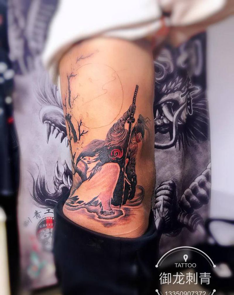 武士未完待续……纹身图片_新传统纹身图案