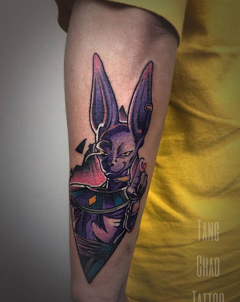 破坏之神比鲁斯纹身图片_手臂New School纹身图案