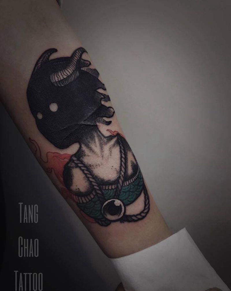 克苏鲁系纹身图片_手臂New School纹身图案