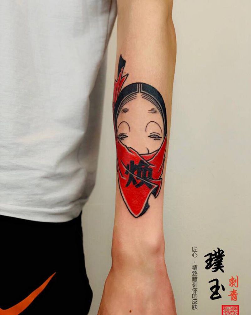 私人定制纹身图片_手臂老传统纹身图案