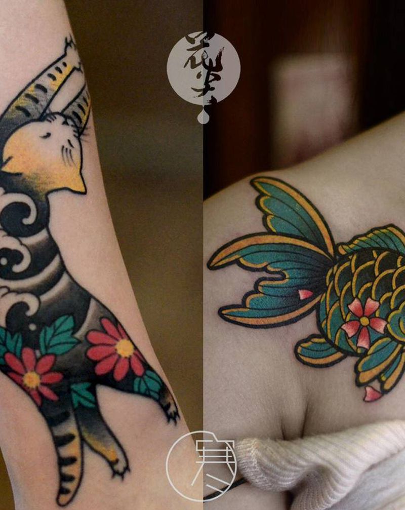 和风小图纹身图片_New School纹身图案