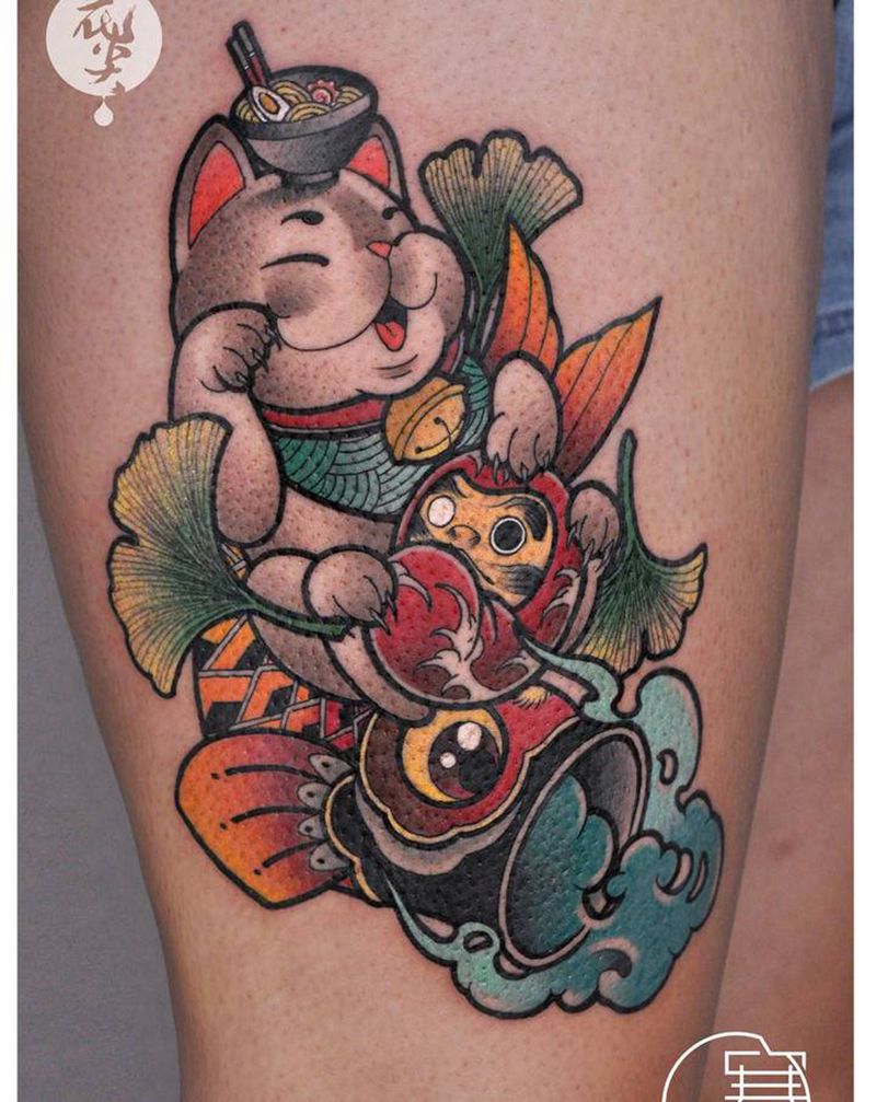 和风纹身图片_New School纹身图案