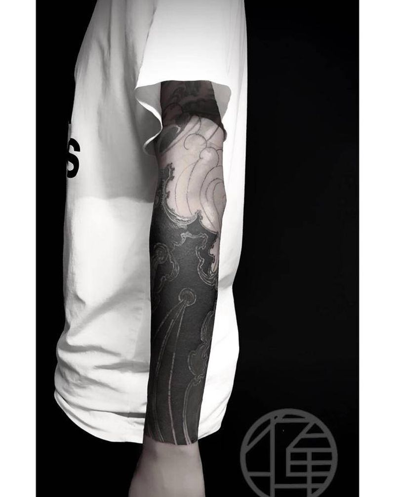 三石纹身图片_手臂纹身图案